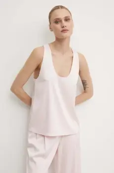 2NDDAY bluza Amalia - Heavy Satin culoarea roz, neted, 2244137279 imagine