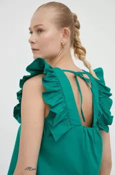 2NDDAY bluza din bumbac culoarea verde imagine