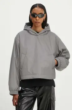 2NDDAY geaca 2ND Rhodes - Reflective femei, culoarea gri, de tranzitie, oversize, 2244111509 imagine