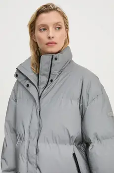 2NDDAY geaca Santiago femei, culoarea gri, de iarna, oversize, 2245112509 imagine