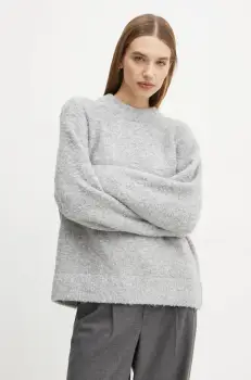 2NDDAY pulover din amestec de lana Garnet femei, culoarea gri, calduros, 2251340409 imagine