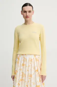 2NDDAY pulover din amestec de lana Lance femei, culoarea galben, light, 2252340408 imagine