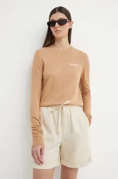 2NDDAY pulover din amestec de lana Lance femei, culoarea maro, light, 2000340408 imagine