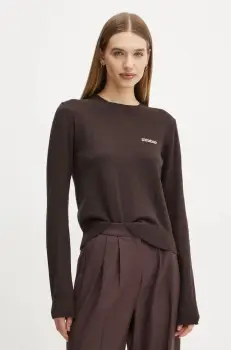 2NDDAY pulover din amestec de lana Lance femei, culoarea maro, light, 2251340408 imagine