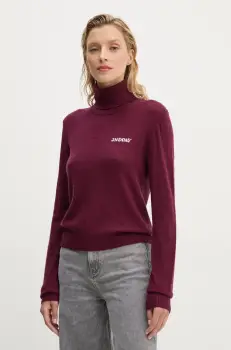 2NDDAY pulover din amestec de lana Porto TT femei, culoarea violet, light, cu guler, 2245344408 imagine