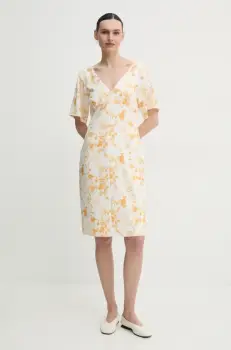 2NDDAY rochie Audette culoarea bej, mini, evazati, 2252127286 imagine