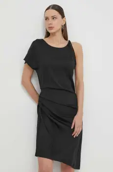 2NDDAY rochie culoarea negru, mini, drept imagine