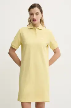 2NDDAY rochie din bumbac Sophia culoarea galben, mini, mulata, 2522227329 imagine