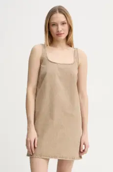 2NDDAY rochie jeans Kimm culoarea bej, mini, drept, 2252727965 imagine