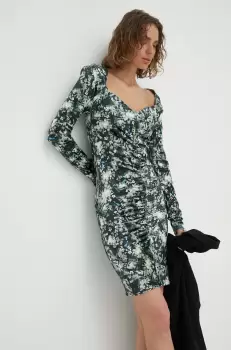 2NDDAY rochie Solene culoarea verde, mini, mulata imagine