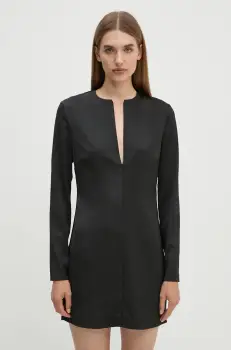 2NDDAY rochie Sonya culoarea negru, mini, evazati, 2245124279 imagine