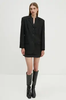 2NDDAY sacou Harry culoarea negru, un singur rand de nasturi, neted, 2245115120 imagine