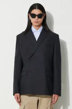 424 geaca de lana culoarea bleumarin, 35424G01 236507 imagine