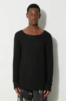 424 pulover de lana barbati, culoarea negru 35424M171.236506 imagine