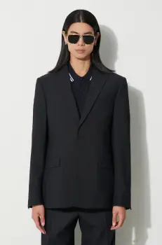 424 sacou din lana culoarea bleumarin, 35424G02 236502 imagine