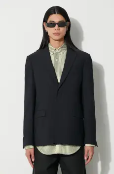 424 sacou din lana culoarea bleumarin, 35424G02C 236502 imagine