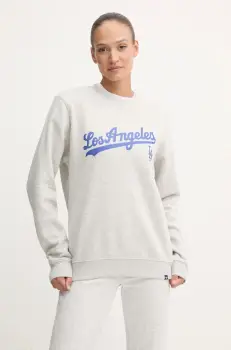 47 brand bluza MLB Los Angeles Dodgers femei, culoarea gri, cu imprimeu, BB012PEMIBC630059CK imagine