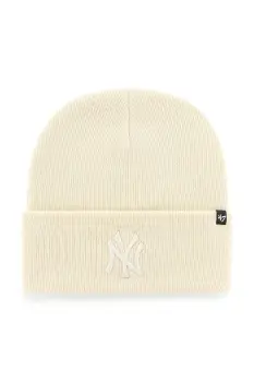 47 brand caciula MLB New York Yankees culoarea bej, B-HYMKR17ACE-NTO imagine