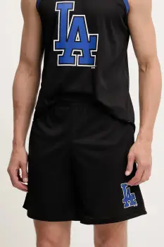 47 brand pantaloni scurti MLB LA Dodgers culoarea negru, BB012PMXYEX657802JK imagine