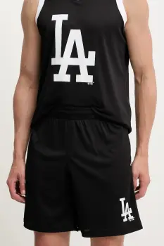 47 brand pantaloni scurti MLB LA Dodgers culoarea negru, BB012PMXYEX657809JK imagine