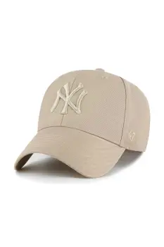 47 brand sapca de baseball din amestec de lana MLB New York Yankees culoarea verde, B-MVPSP17WBP-KHQ imagine