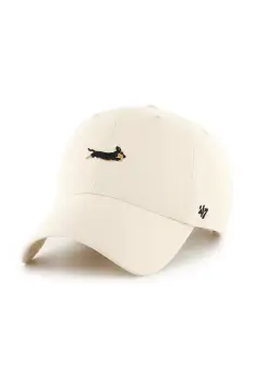 47 brand sapca de baseball din bumbac Dog Base Runner Icon culoarea bej, XXD-BSRIC14GWS-NT imagine