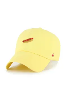 47 brand sapca de baseball din bumbac Food Base Runner Icon culoarea galben, uni, XX-BSRIC1411GWS-MZ imagine