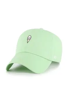 47 brand sapca de baseball din bumbac Food Base Runner Icon culoarea verde, uni, XX-BSRIC1411GWS-HK imagine