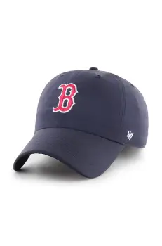 47 brand sapca de baseball din bumbac MLB Boston Red Sox culoarea bleumarin, uni, B-BRRRC02BBU-NY imagine