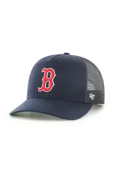 47 brand sapca de baseball din bumbac MLB Boston Red Sox culoarea bleumarin, uni, B-MSHTC02GWP-NY imagine