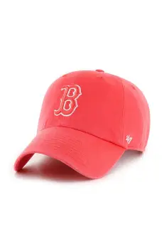 47 brand sapca de baseball din bumbac MLB Boston Red Sox culoarea rosu, cu imprimeu, B-RGW02GWS-YH imagine