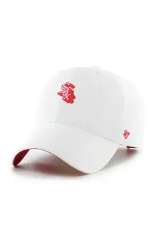 47 brand sapca de baseball din bumbac MLB Chicago White Sox culoarea alb, uni, B-CHPCU06GWS-WH imagine