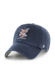 47 brand sapca de baseball din bumbac MLB Detroit Tigers culoarea albastru marin, cu imprimeu, BCPTN-DBLUN09GWS-NY99 imagine