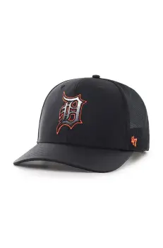 47 brand sapca de baseball din bumbac MLB Detroit Tigers culoarea negru, uni, B-VOLCT09BBP-BKA imagine