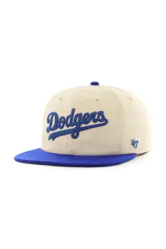 47 brand sapca de baseball din bumbac MLB LA Dodgers culoarea alb, cu imprimeu, B-FLDST12HTP-SS imagine