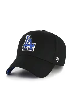 47 brand sapca de baseball din bumbac MLB LA Dodgers culoarea negru, cu imprimeu, B-FIJMP12CTP-BK imagine