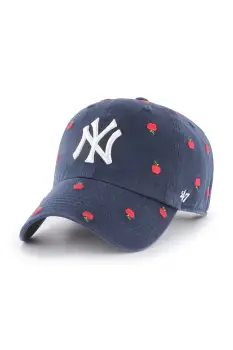 47 brand sapca de baseball din bumbac MLB New York Yankees culoarea bleumarin, B-CNFTI17GWS-NYD imagine