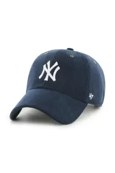 47 brand sapca de baseball din bumbac MLB New York Yankees culoarea bleumarin, B-TCDCU17IWS-NY imagine