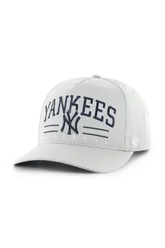 47 brand sapca de baseball din bumbac MLB New York Yankees culoarea gri, cu imprimeu, B-RSCOE17GWP-GY imagine