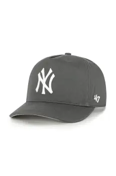47 brand sapca de baseball din bumbac MLB New York Yankees culoarea gri, uni, B-FHTCH17GWP-CC imagine