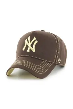 47 brand sapca de baseball din bumbac MLB New York Yankees culoarea maro, B-CONDT17GWS-BW imagine