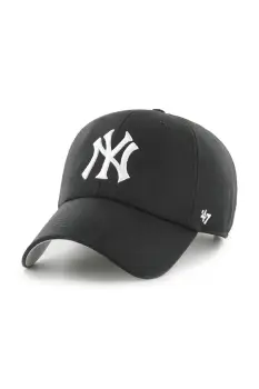 47 brand sapca de baseball din bumbac MLB New York Yankees culoarea negru, B-PFZCU17CNS-BK imagine