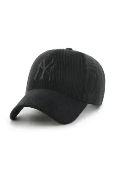 47 brand sapca de baseball din bumbac MLB New York Yankees culoarea negru, B-THCKM17EWS-BKA imagine