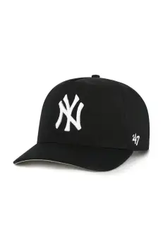 47 brand sapca de baseball din bumbac MLB New York Yankees culoarea negru, uni, B-FHTCH17GWP-BK imagine