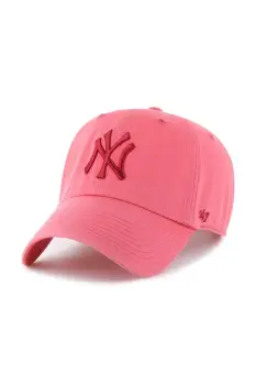 47 brand sapca de baseball din bumbac MLB New York Yankees culoarea rosu, neted, B-RGW17GWS-Z0 imagine
