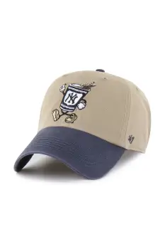 47 brand sapca de baseball din bumbac MLB New York Yankees culoarea verde, B-CARCU17GWS-KH imagine