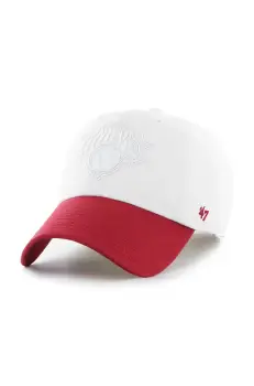 47 brand sapca de baseball din bumbac NBA New York Knicks '47 x Tommy Hilfiger culoarea alb, cu imprimeu, KCO-THCCU175GWL-WH imagine