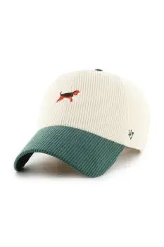 47 brand sapca de baseball din catifea Dog Cord Base Runner culoarea bej, XXD-TCBRT02EWS-NT imagine