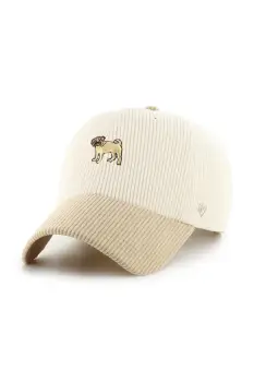 47 brand sapca de baseball din catifea Dog Cord Base Runner culoarea bej, XXD-TCBRT28EWS-NT imagine