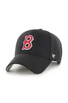 47 brand sapca de lana MLB Boston Red Sox culoarea negru, cu imprimeu, BCPTN-CHSMS02WIP-BK46 imagine